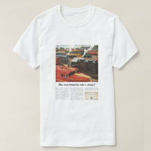 Camiseta As locomotivas de Alco fazem uma estrada de ferro