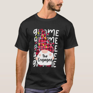 Camiseta As Luzes De Natal Da Família Engajada Gnomo Corres