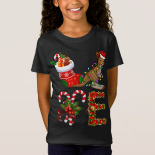 Camiseta As Luzes De Natal De Anguru Deixaram O Noel Hat Ch