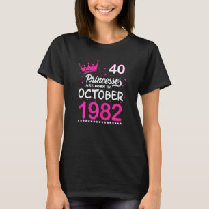 Camiseta As Mães - Impressões Rosa-aniversário de 40 anos e