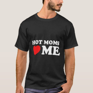 Camiseta As Mães Quentes Me Adoram Mães Quentes Vermelhas E