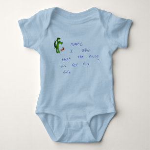 Camiseta As mamães, meu Dino Trashed o Creeper do bebê da