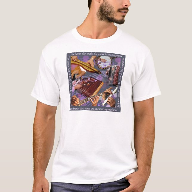 Camiseta As mãos fazem cinzas de w da música (Frente)