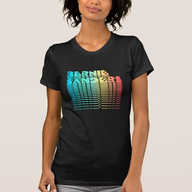 Camiseta As máquinas de lixar de Bernie retros - (Frente)