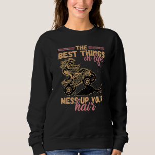 Camiseta As melhores coisas na vida desgastam o cabelo, a m