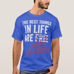 Camiseta As melhores coisas na vida são os Vinyl Records Fu