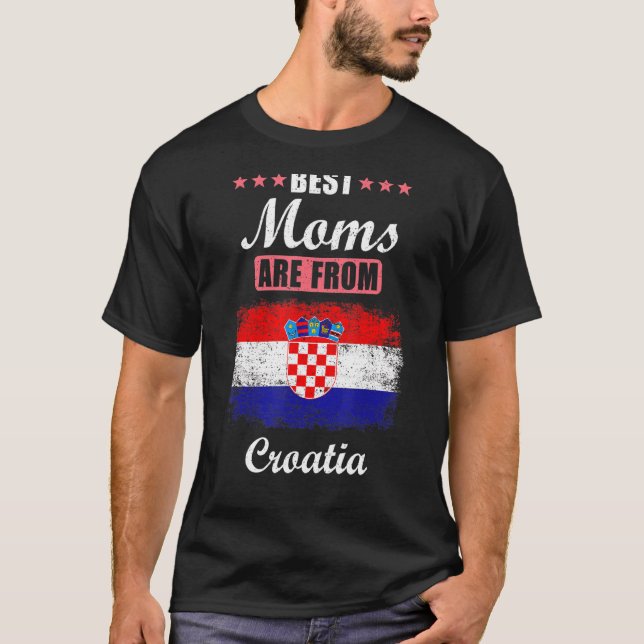 Camiseta As Melhores Mães Da Croácia (Frente)
