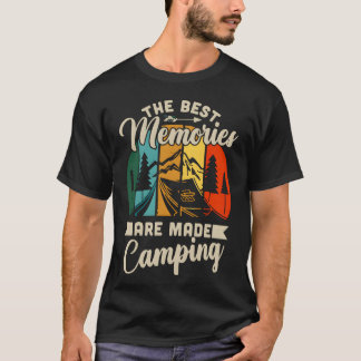 Camiseta AS MELHORES MEMÓRIAS SÃO CRIADAS ACAMPANDO vintage