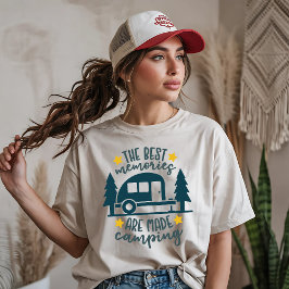 Camiseta As Melhores Memórias São Feitas Acampando