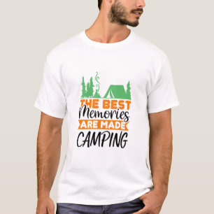 Camiseta As melhores memórias são feitas acampando