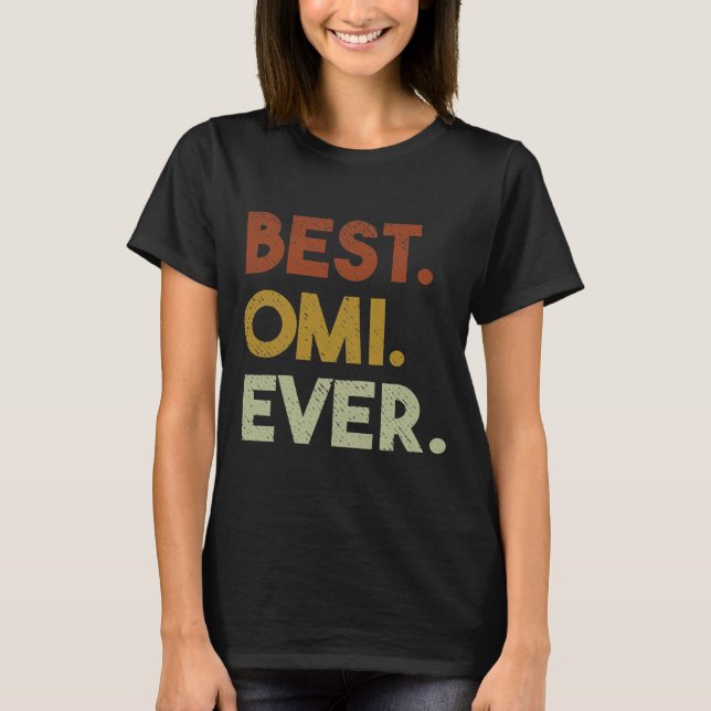 Camiseta As melhores ofertas de Omi para vovó mães (Frente)