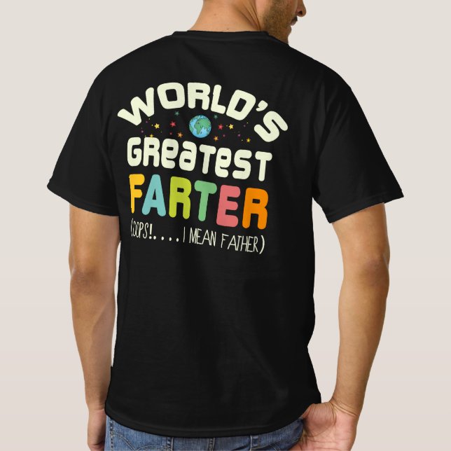 Camiseta As melhores operações do mundo, quero dizer, pai (Verso)