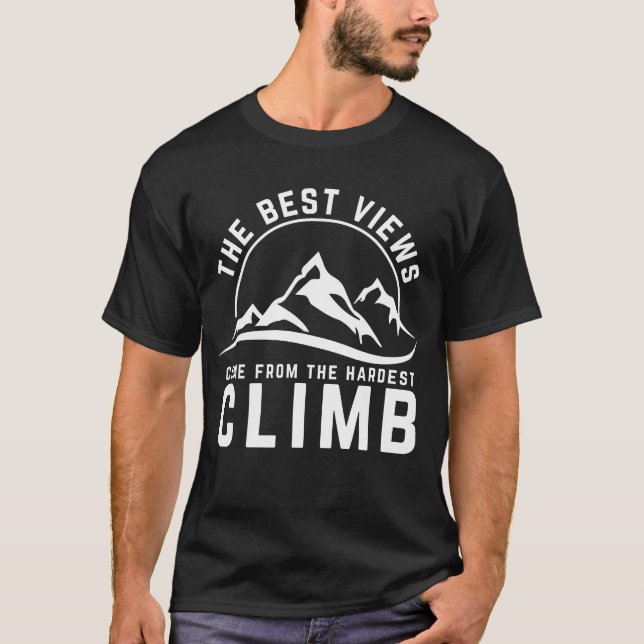 Camiseta As Melhores Opiniões A Mais Difícil Citação Motiva (Frente)