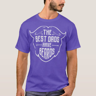 Camiseta As melhores Pais têm barba de barba Pai