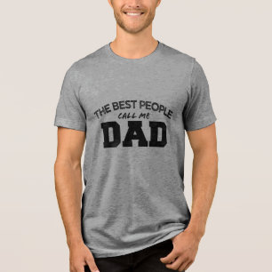 Camiseta AS MELHORES PESSOAS ME CHAMAM DE PAI aniversário d
