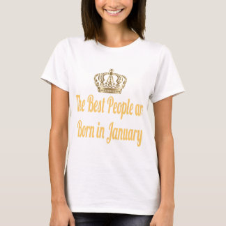 Camiseta As Melhores Pessoas Nascem Em Janeiro
