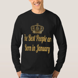 Camiseta As Melhores Pessoas São Nasceres Em Janeiro