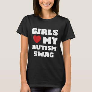 Camiseta As Meninas Adoram Meu Autismo Trocam O Engraçado D