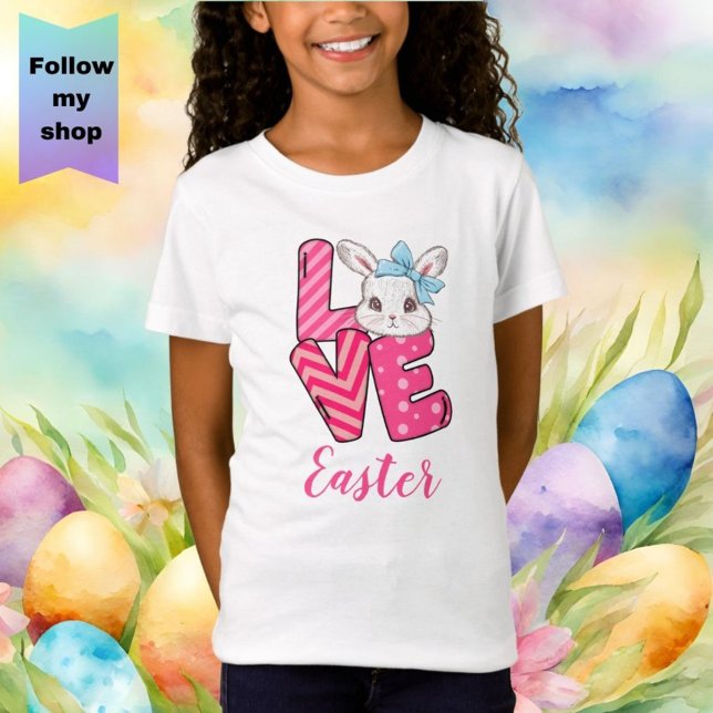 Camiseta As Meninas Amam a Páscoa  (Criador carregado)