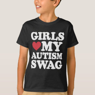 Camiseta As Meninas Amam Meu Estilo Autista Divertido Consc