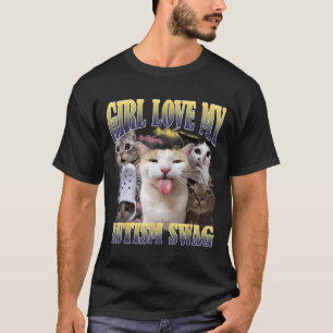 Camiseta As Meninas Amam Meu Estilo Autista Engraçado Meme