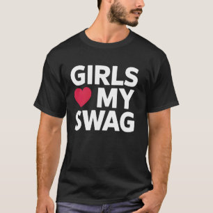 Camiseta As meninas amam meu estilo Swag Design de Moda Fem