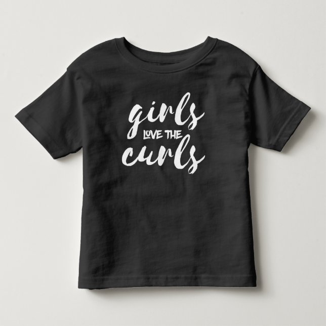 Camiseta As Meninas Amam Os Cachos (escrita branca (Frente)