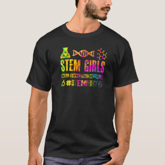 Camiseta As Meninas da Stem Vão Salvar o Mundo - # Steminis