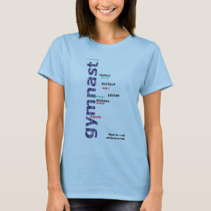 Camiseta As meninas das mulheres do Gymnast invertidas
