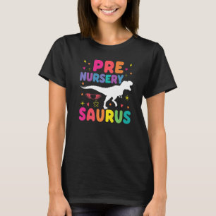 Camiseta As Meninas De Saurus Dinossauros Pré-Nursery Volta