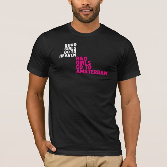 Camiseta As meninas más vão a Amsterdão (Frente)