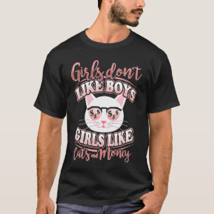 Camiseta As meninas não gostam de meninos As meninas gostam