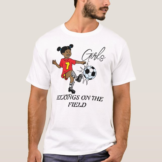 Camiseta As meninas pertencem ao campo (Frente)