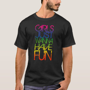Camiseta As Meninas Só Querem Divertir-Se, Pop de Anos 80 M