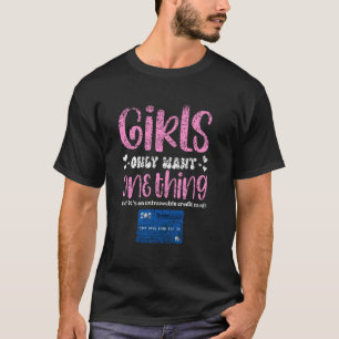 Camiseta As Meninas Só Querem Um Cartão De Crédito Sem Rast