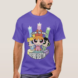 Camiseta As Meninas Superpoderosas Salvando o Mundo Antes d