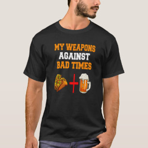 Camiseta As Minhas Armas Contra Tacos De Tacos Maus + Cerve