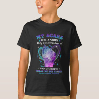 Camiseta As Minhas cicatrizes Sensibilização para a Prevenç