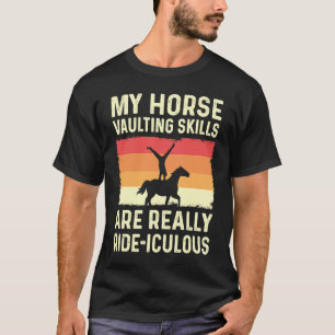 Camiseta As Minhas Competências De Salto De Cavalo São Real