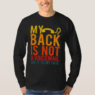 Camiseta As Minhas Costas Não São Vozes Que Me Digam