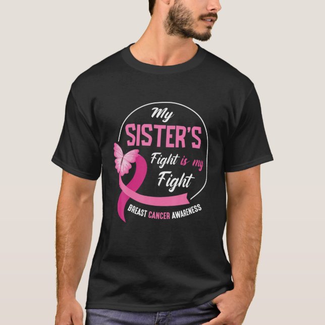 Camiseta As Minhas Irmãs Combatem É O Meu Cancer Da Mama De (Frente)