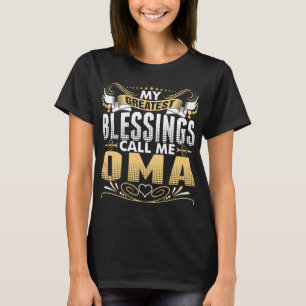 Camiseta As Minhas Maiores Abençoações Chamam-Me Oma Tshirt