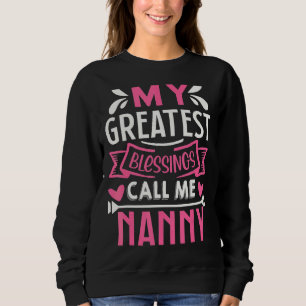 Camiseta As Minhas Maiores Bênçãos Chamam-Me Avó.