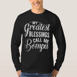 Camiseta As Minhas Maiores Bênçãos Chamam-Me Bompa Vintage