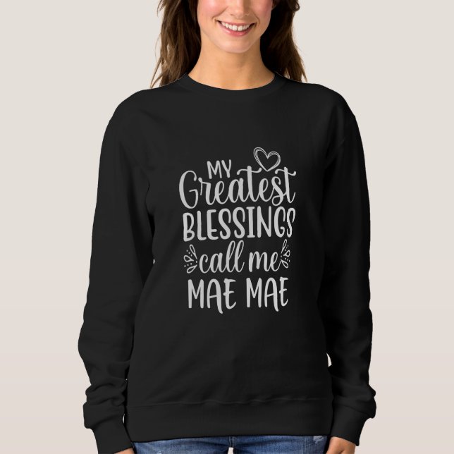 Camiseta As Minhas Maiores Bênçãos Chamam-Me Mae Avó (Frente)
