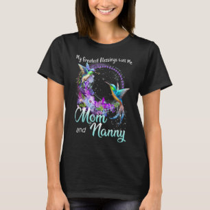 Camiseta As Minhas Maiores Bênçãos Chamam-Me Mãe E Babá Hum