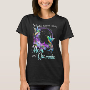 Camiseta As Minhas Maiores Bênçãos Chamam-Me Mãe E Grammie