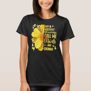Camiseta As Minhas Maiores Bênçãos Chamam-Me Mãe E Granna M