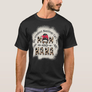 Camiseta As Minhas Maiores Bênçãos Chamam-Me Mãe E NaNa Leo