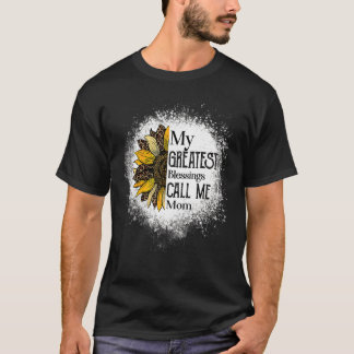 Camiseta As Minhas Maiores Bênçãos Chamam-Me Mãe Mãe Maravi